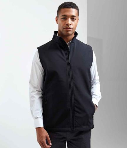 Premier Windchecker� Recycled Printable Soft Shell Gilet - BLK - XXL